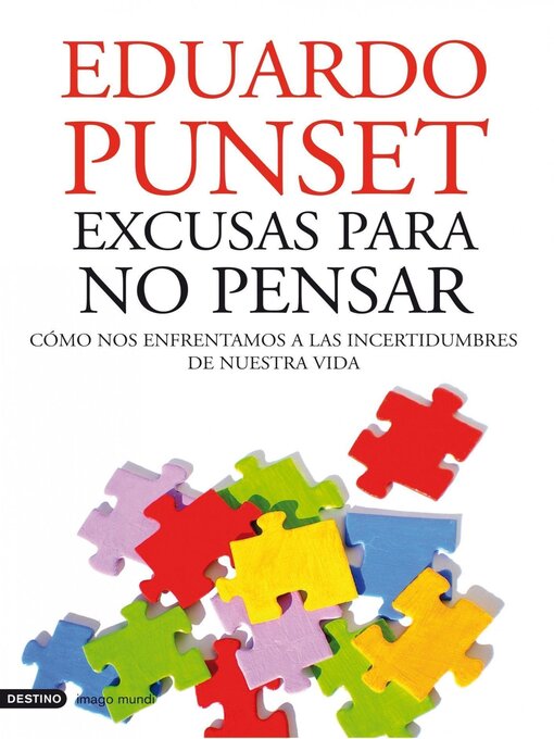Title details for Excusas para no pensar by Eduardo Punset - Available